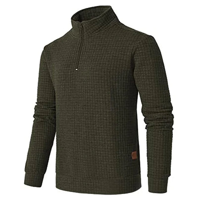 Pullover mit Reißverschluss und festem Muster