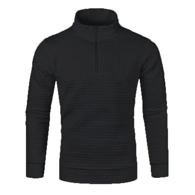 Pullover mit Reißverschluss und festem Muster