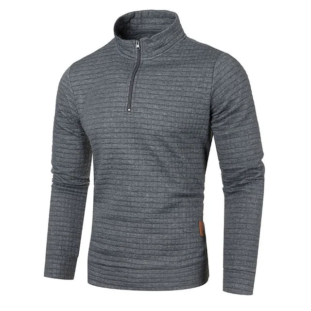 Pullover mit Reißverschluss und festem Muster