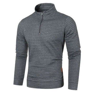 Pullover mit Reißverschluss und festem Muster