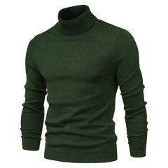Nicolas - Stilvoller Rollkragenpullover in Grün