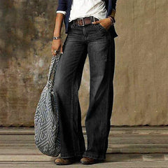 Carlisle - Damen Straight‑Leg Jeans in Grau