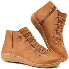 Nina | Trendige Orthopädische Stiefeletten in Braun