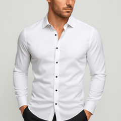 Matthias | Herren Stretch Businesshemd in Weiß