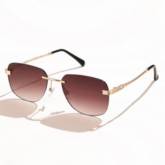 Unisex Aviator UV-Schutz Sonnenbrille | Stilvoll in Braun