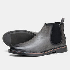Jonas - Chelsea-Stiefel - Lederstiefel in Grau