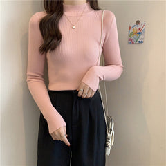 Birmadeth - Strickpullover - Slim-Fit-Stil in Rosa