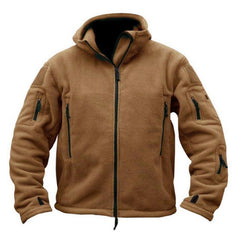 Rollkragenjacke mit mehreren Taschen in Khaki