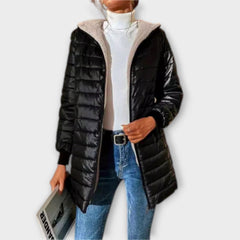 Carolin – Lässige Winterjacke für Damen in Schwarz
