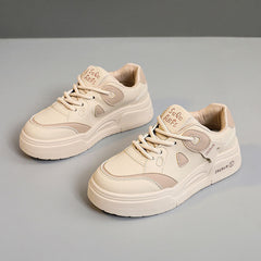 Damen Chunky Sneakers mit modischen Akzenten und bequemer Dämpfung in Khaki