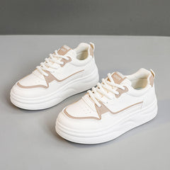 Damen Sportliche Sneaker mit trendiger Plateausohle und ergonomischer Dämpfung in Khaki