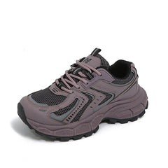 Damen Sportliche Freizeitschuhe mit atmungsaktiver Mesh-Oberfläche und stoßdämpfender Laufsohle in Lila