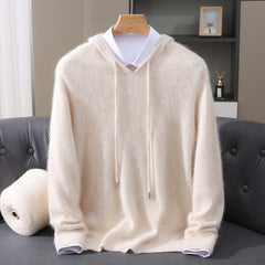 Valencia Cashmere Hoodie in Cream