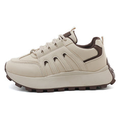 Damen Sportliche Sneaker mit modernem Design und dämpfender Laufsohle in Braun