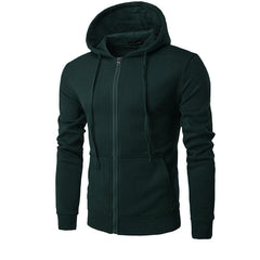 Damen Kapuzensweatjacke mit hochwertigem Fleece-Innenfutter und bequemem Schnitt in Dunkelgrün