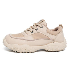 Damen Sportsneakers mit rutschfester Gummisohle und atmungsaktivem Obermaterial in Khaki