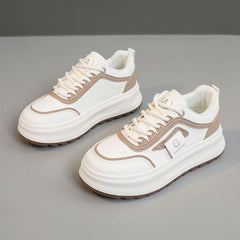 Damen Sportliche Sneaker mit dämpfendem Komfort und modischem Design in Khaki
