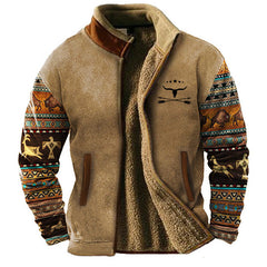 Savrani™ | Herren Fleecejacke in Hellkhaki