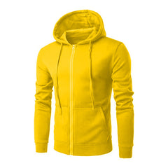 Damen Kapuzensweatjacke mit hochwertigem Fleece-Innenfutter und bequemem Schnitt in Gelb