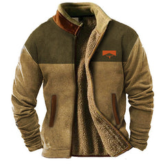 Savrani™ | Herren Fleecejacke in Khaki