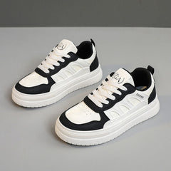 Damen modische Sneakers mit rutschfester Laufsohle und atmungsaktiver Konstruktion in Schwarz