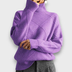 Dareen – Rollkragenpullover in Lila