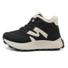Damen Sportschuhe mit warmem Innenfutter und rutschfester Sohle in Schwarz