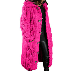 DAME OVERSIZED CARDIGAN MANTEL | MODERNER STIL, KOMFORTABEL, VIELSEITIG in Rosarot