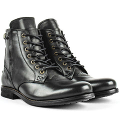 Lucian | Lederstiefel in Schwarz