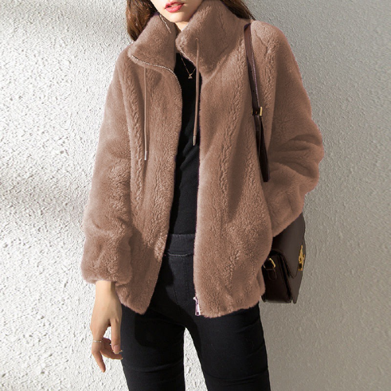 Modischer Damen-Teddy-Mantel | Warme