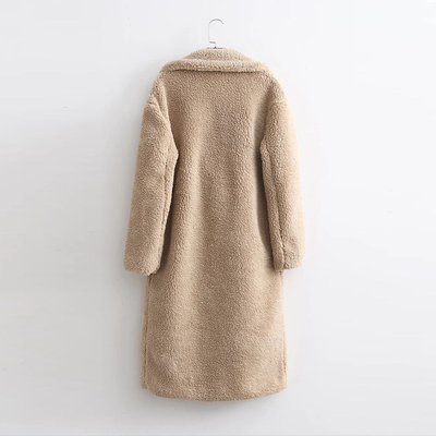 Langer Damen-Teddy-Mantel | Warme