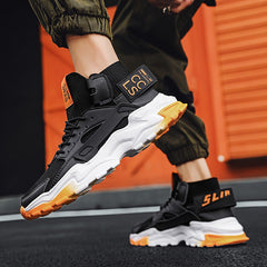 Damen Sportschuhe mit hohem Knöchelschutz und rutschfester Sohle in Schwarz
