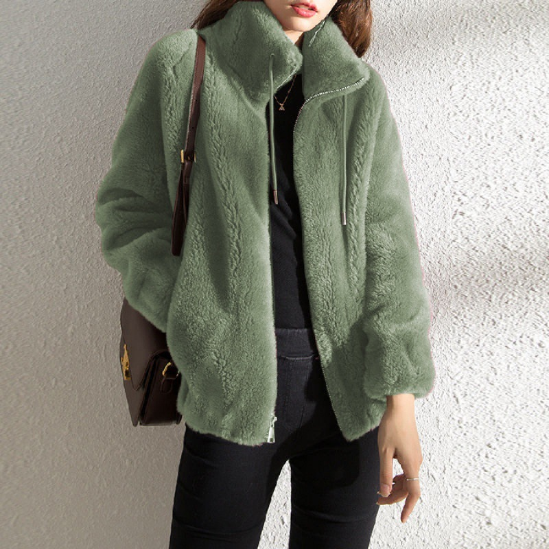 Modischer Damen-Teddy-Mantel | Warme