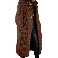 DAME OVERSIZED CARDIGAN MANTEL | MODERNER STIL, KOMFORTABEL, VIELSEITIG in Braun