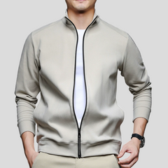 Leichte Steppjacke mit Stehkragen für Herren in Grau