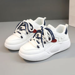 Damen modische Sport Sneakers mit praktischen Schnürsenkeln und dämpfender Laufsohle in Blau