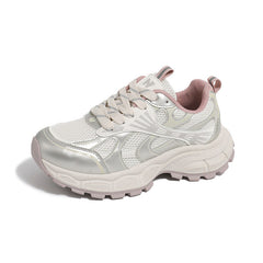 Damen Sportliche Lauf- und Freizeitschuhe mit atmungsaktivem Obermaterial und rutschfester Sohle in Pink