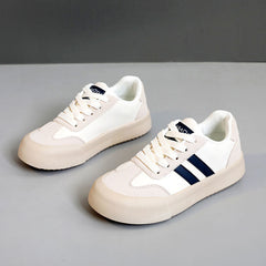 Damen Sportliche Sneakers mit flexibler Gummisohle und atmungsaktivem Obermaterial in Blau
