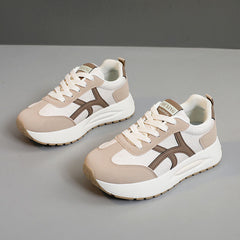 Damen modische Sneakers mit hohem Komfort und atmungsaktiver Laufsohle in Khaki
