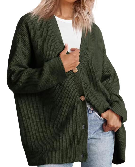 Damen-Strickjacke in Übergrößer | Gestreift