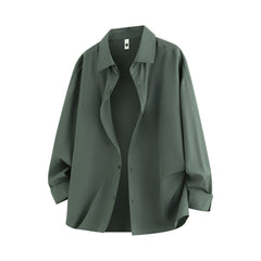 Ida | Fließende Oversized Hemdbluse in Grün
