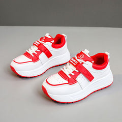 Damen modische Fitness-Sneaker mit dämpfender Sohle und atmungsaktivem Mesh- in Rot