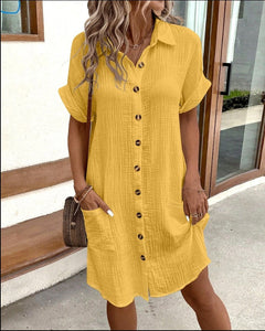 Melissa™ | Bequemes Sommerkleid in Gelb
