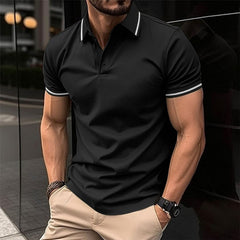Maximillian | Herren Polohemd in Schwarz