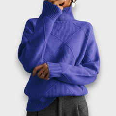 Dareen – Rollkragenpullover in Blau