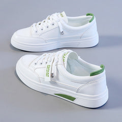 Damen sportliche Sneaker mit trendigem design und dämpfender Laufsohle in Grün