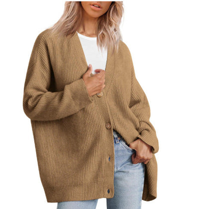 Damen-Strickjacke in Übergrößer | Gestreift