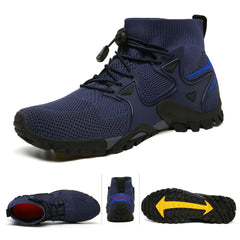 Damen Sportliche Wanderschuhe mit atmungsaktiver Mesh-Oberfläche und stabilisierenden Eigenschaften in Dunkelblau