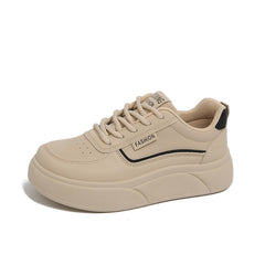 Damen Sportliche Plateau Sneakers in Schwarz