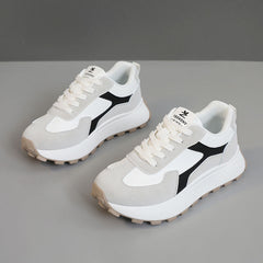 Damen Sportliche Sneaker mit stabiler Sohle und atmungsaktivem Obermaterial in Grau